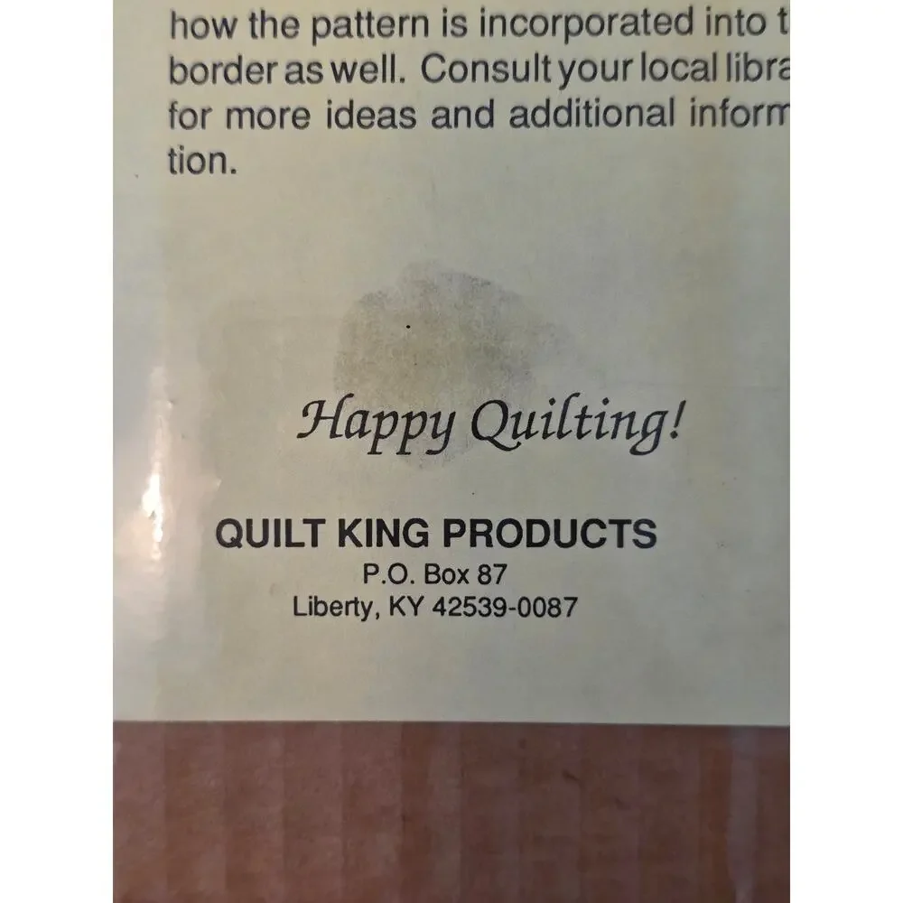 NOS VTG Quilt King 504 pieces Country Patchwork Quilting Kit Granny Cottagecore